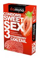 Презервативы Luxe DOMINO SWEETSEX с ароматом клубники