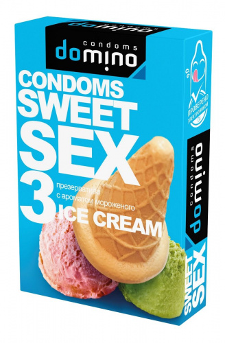 Презервативы Luxe DOMINO SWEETSEX  с ароматом мороженого