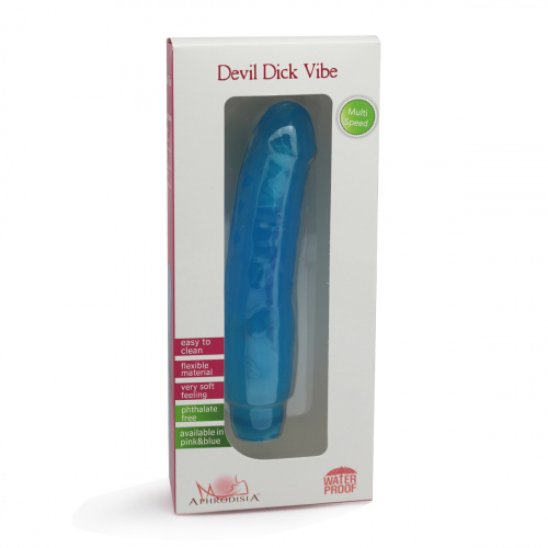 Вибромассажёр "Devil Dick Vibe" синий