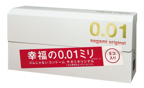 Презервативы Sagami "Original 0.01" 5 шт.