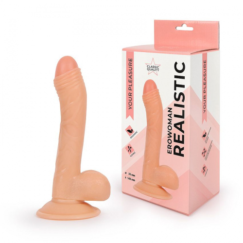 Фаллоимитатор с мошонкой Erowoman