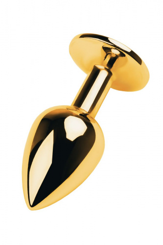 Золотистая коническая анальная пробка S