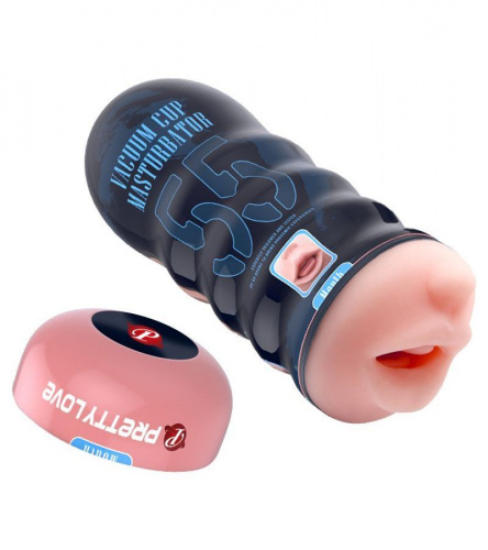 Реалистичный мастурбатор-рот в тубе Vacuum Cup