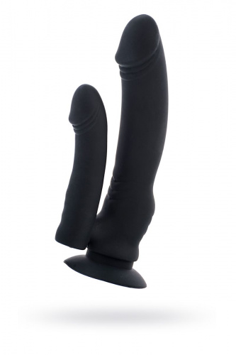 Анально-вагинальный вибратор Black&Red, 19,5 см.