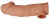 Телесная открытая насадка-реалистик с подхватом мошонки Nude Sleeve S - 10 см.