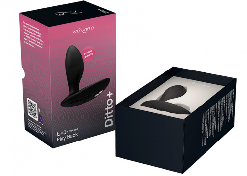 Анальная пробка для ношения We-Vibe Ditto+ Satin Black