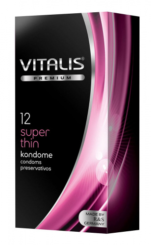 Ультратонкие презервативы VITALIS PREMIUM super thin