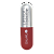 Вибропуля "Secret Lipstick" красная
