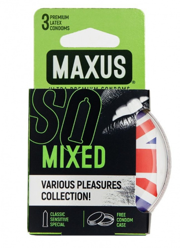 Презервативы  MAXUS AIR Mixed - 3 шт.