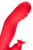 Красный вибратор Redli с двигающейся головкой