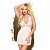 Пеньюар Penthouse "Sweet & spicy" white (S/M) в комплекте с трусиками