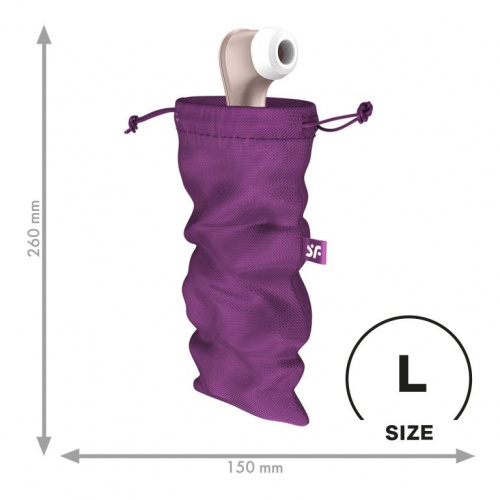 Мешочек для хранения вибромассажера Treasure Bag L violet