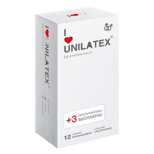 Презервативы Unilatex Natural ультратонкие 12шт