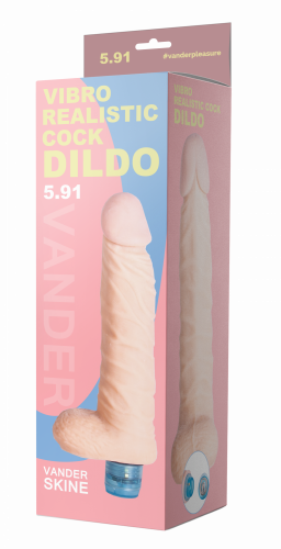 Вибромассажёр "Vibro Realistic Cock Dildo 5.91"