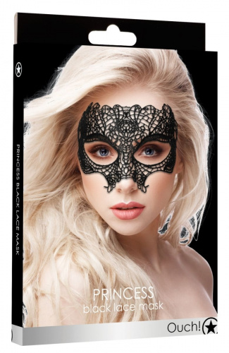 Ажурная маска на глаза Ouch! Princess Black