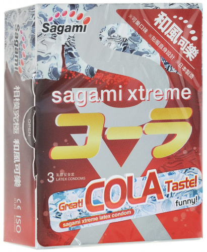 Презервативы Sagami "Xtreme Cola" 3 шт.