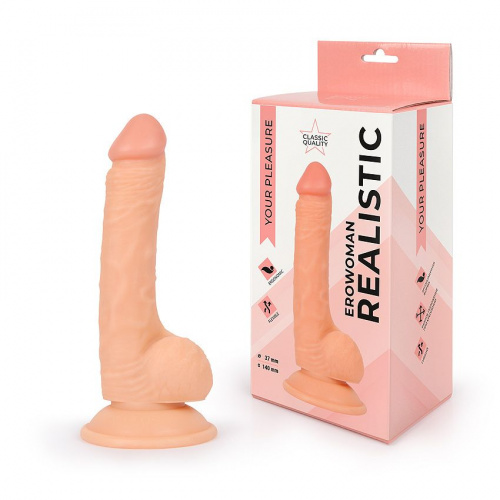 Телесный фаллоимитатор Erowoman
