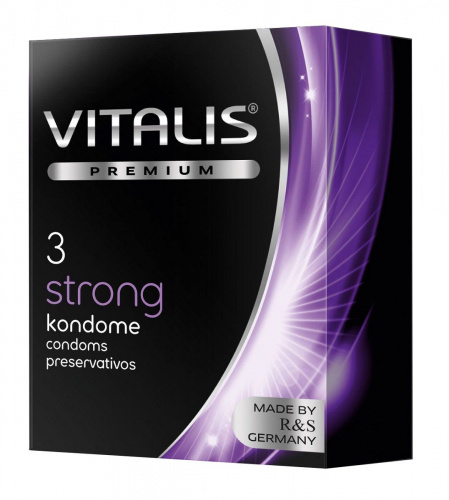 Презервативы Vitalis Premium 3 шт - сверхпрочные