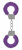 Пушистые фиолетовые наручники OUCH! Purple